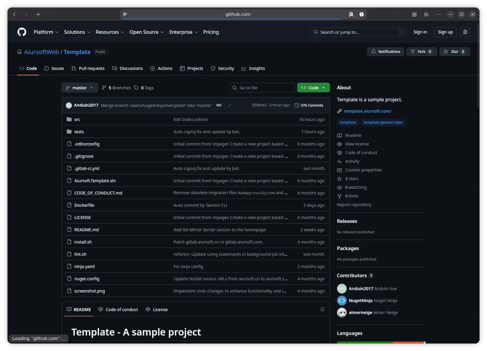 EventsRecorder on GitLab